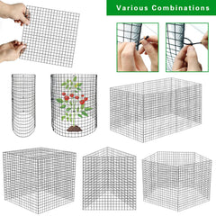Benwanfee kit layout with U-shaped stakes and nylon ties demonstrating included hardware