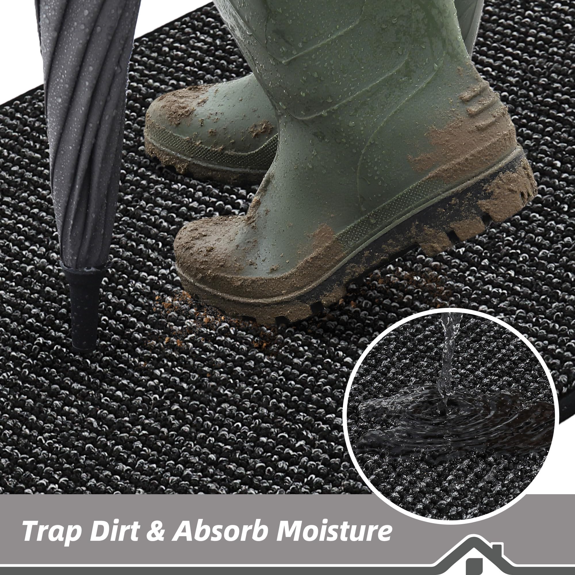 BEQHAUSE non-slip TPR backing detail showing grip that prevents sliding