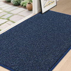 BEQHAUSE front view blue mat showing full 36 by 60 coverage and practical protection