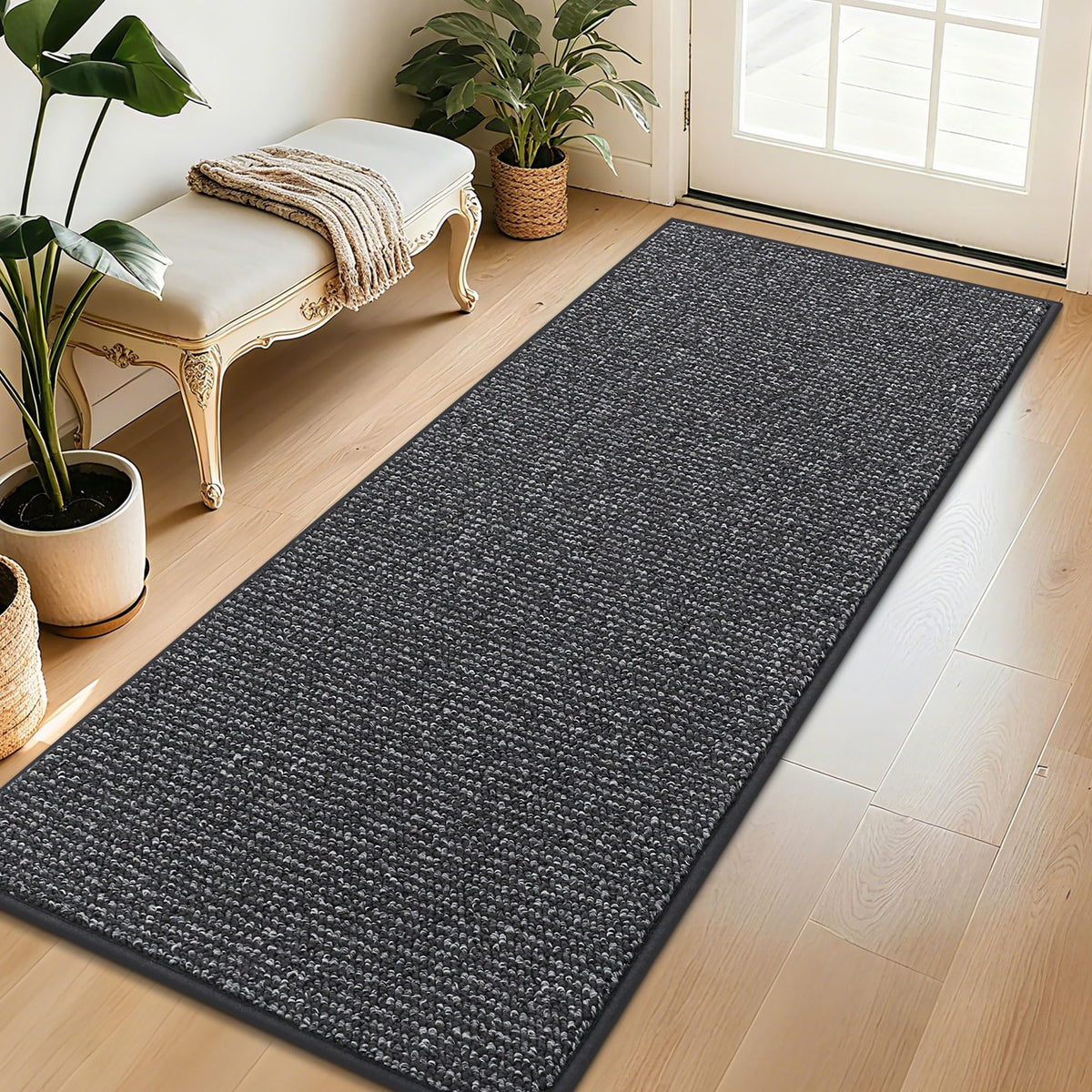 BEQHAUSE front packaging showing full charcoal mat and label, highlights size
