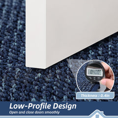 BEQHAUSE side view showing low 0.4 inch profile for easy door clearance