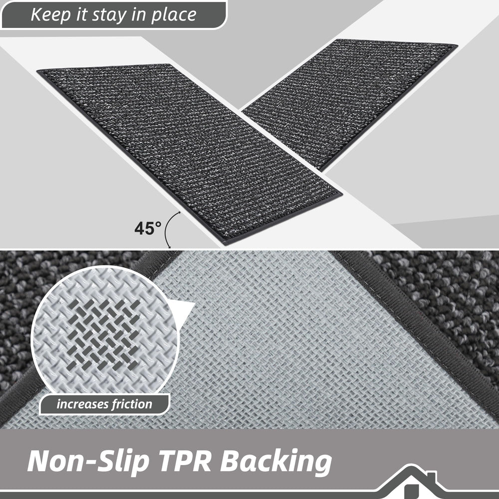BEQHAUSE soaking wet shoes on mat demonstrating fast absorbency benefit