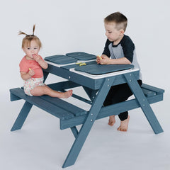 Beright three collapsible bins open for sand and water sensory play
