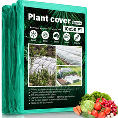 Berlune front view of folded frost blanket showing size and tidy garden benefit