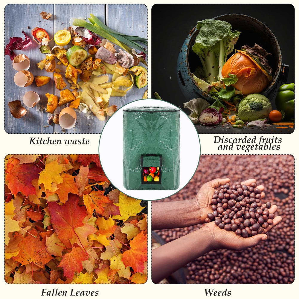 Berlune bag in yard cleanup scene demonstrating organized garden maintenance