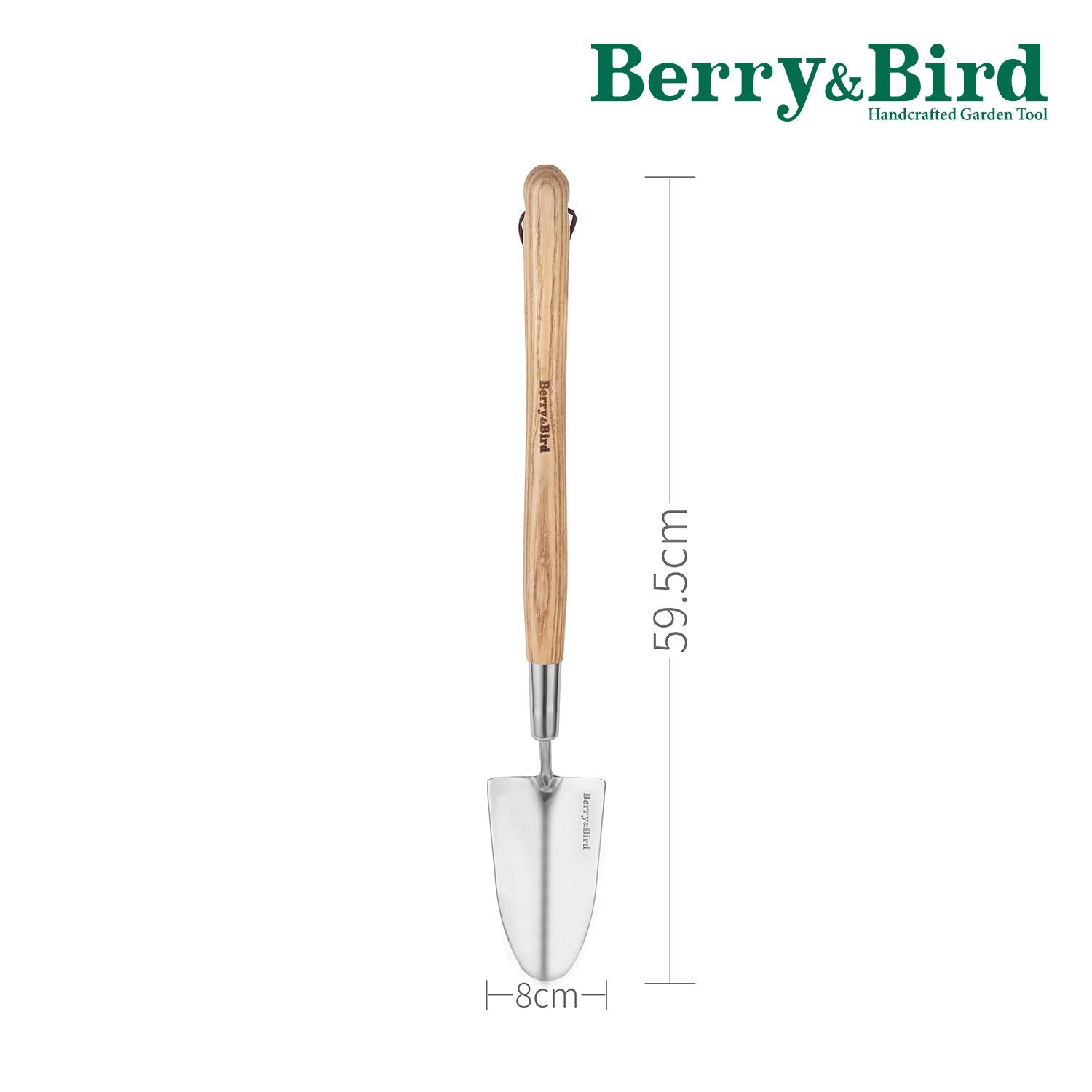 Berry&Bird trowel in use transplanting seedling demonstrating reach and control