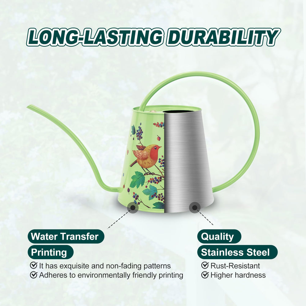 Berry&Bird beside measuring cup showing 2L capacity for multiple plants benefit