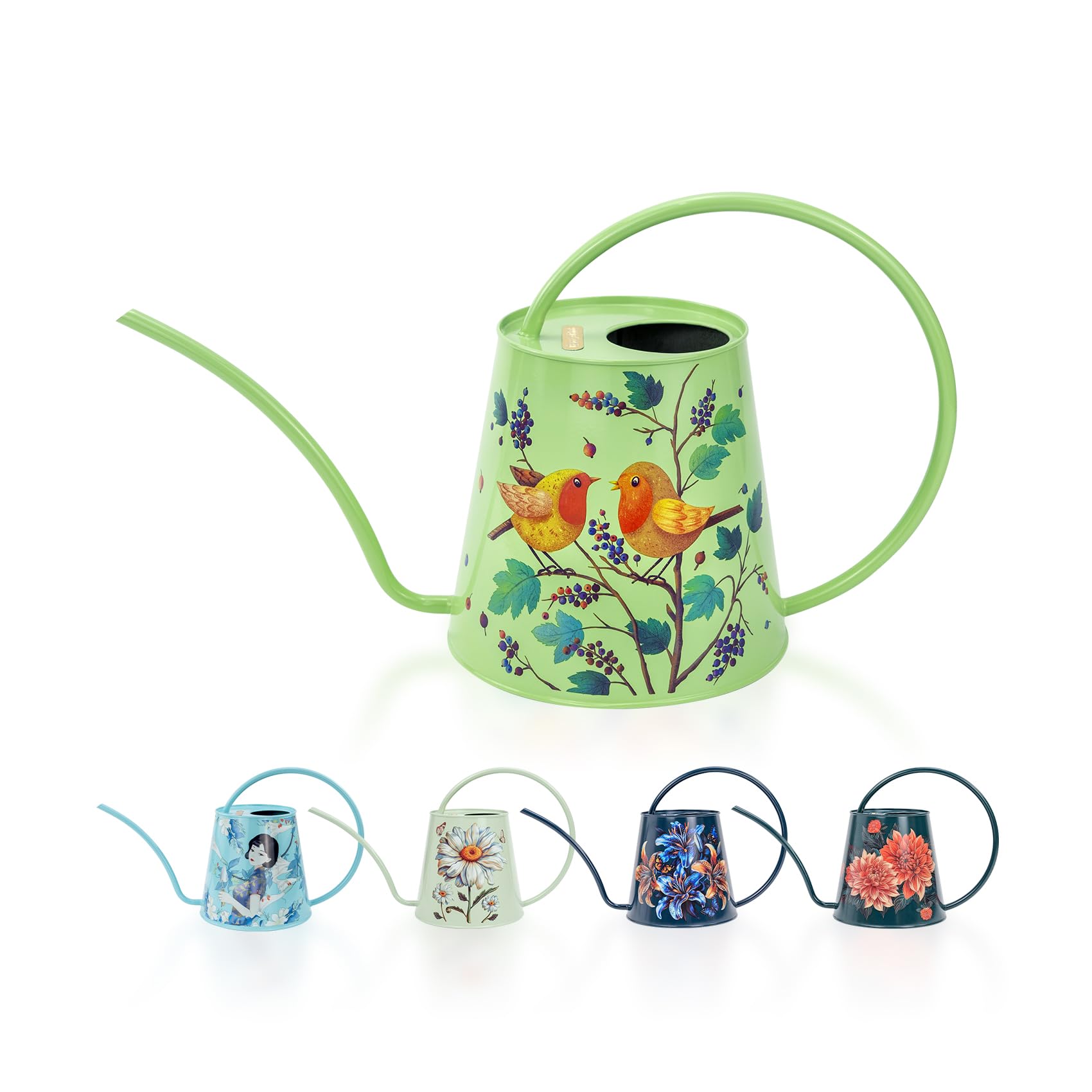 Berry&Bird front view stainless steel can showing shape and robin design benefit precision