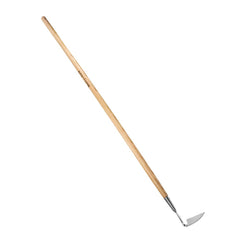 Berry&Bird front view of full 58-inch sickle hoe showing reach and balance