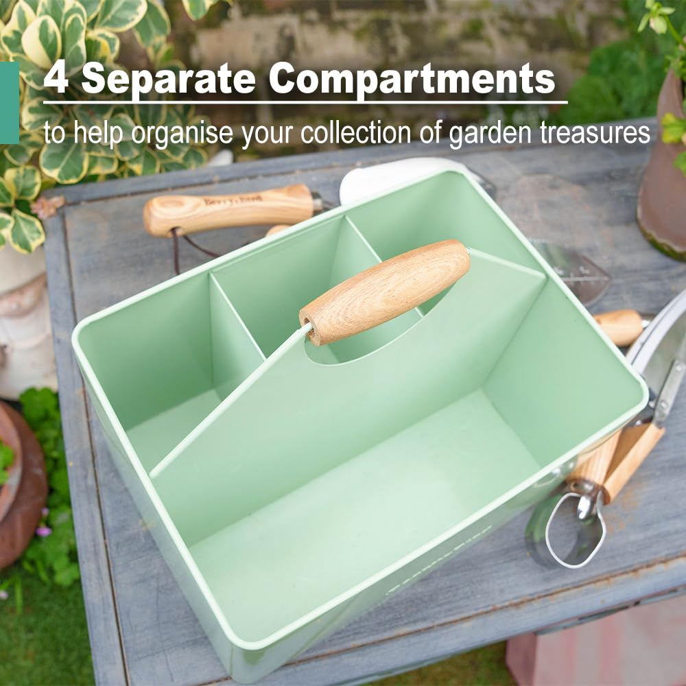 Berry&Bird side view showing four compartments for sorted tool storage