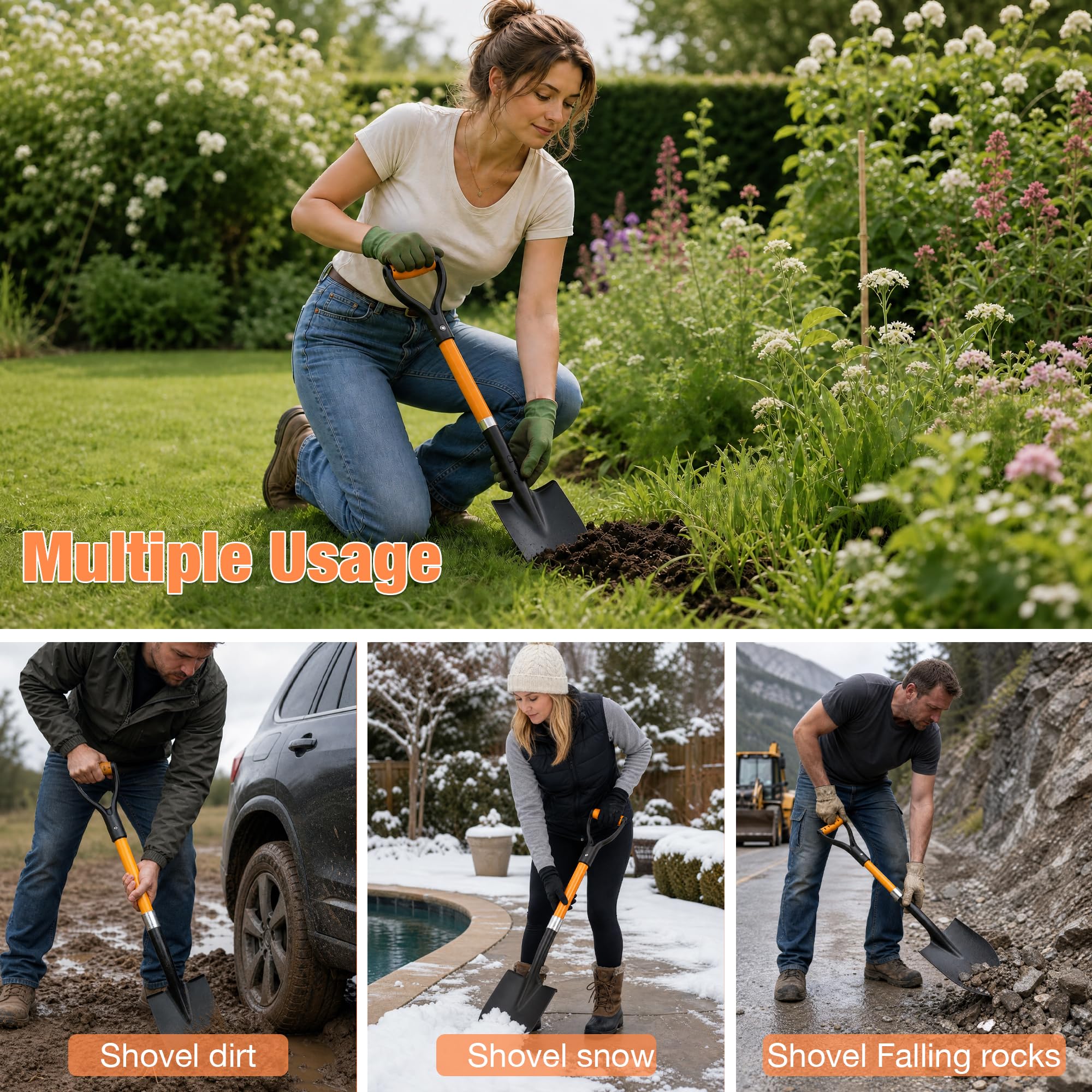 BERSCIT shovel planting seedling showing precise gardening control