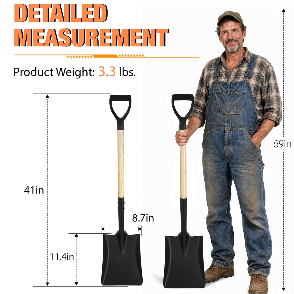 BERSCIT wooden handle with D-grip shown for comfortable reduced fatigue