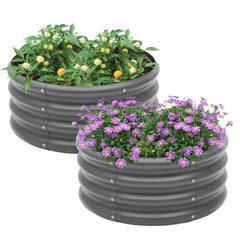 Besebay front view showing durable galvanized planter and easy planting access