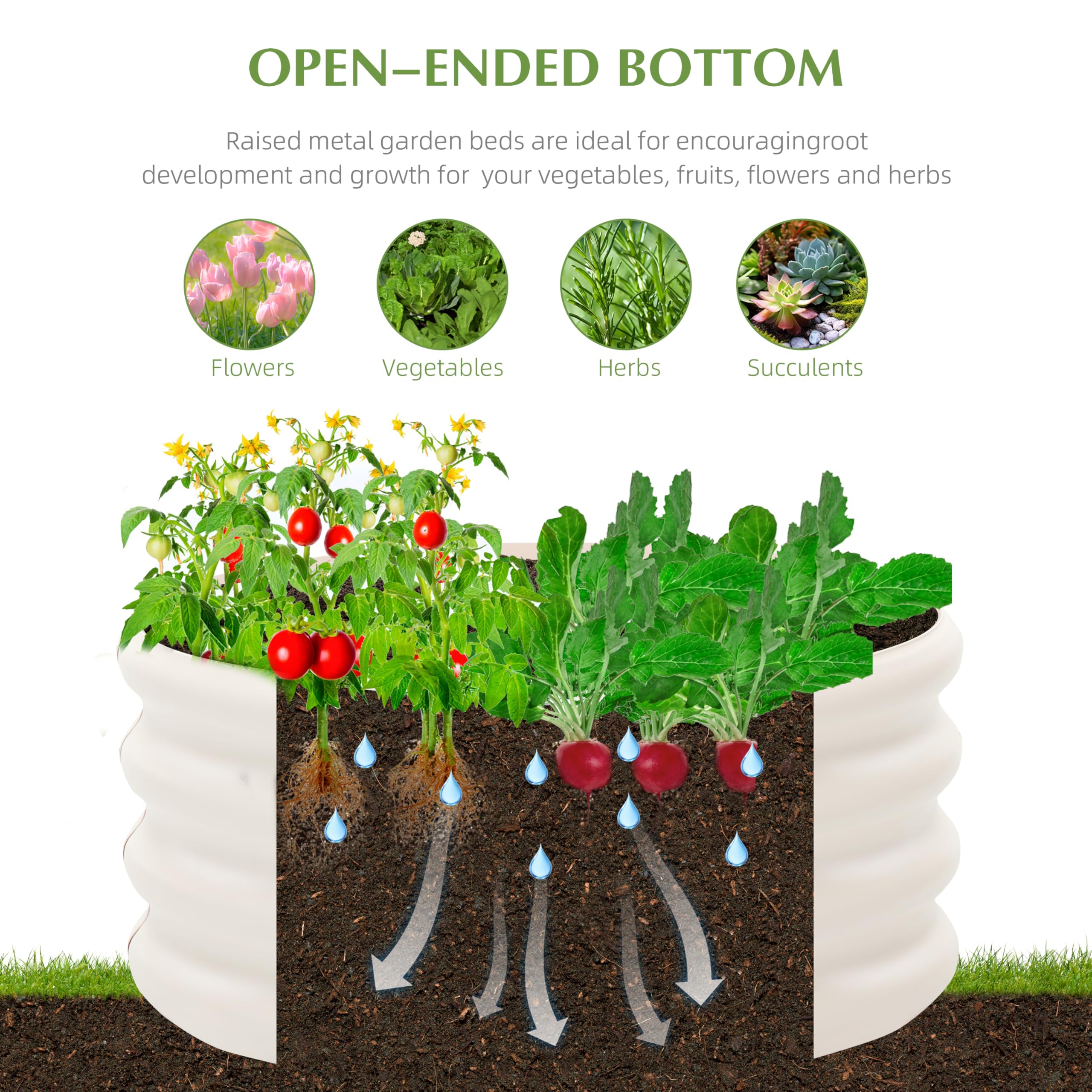 Besebay open-bottom view demonstrating natural drainage and healthier root environment