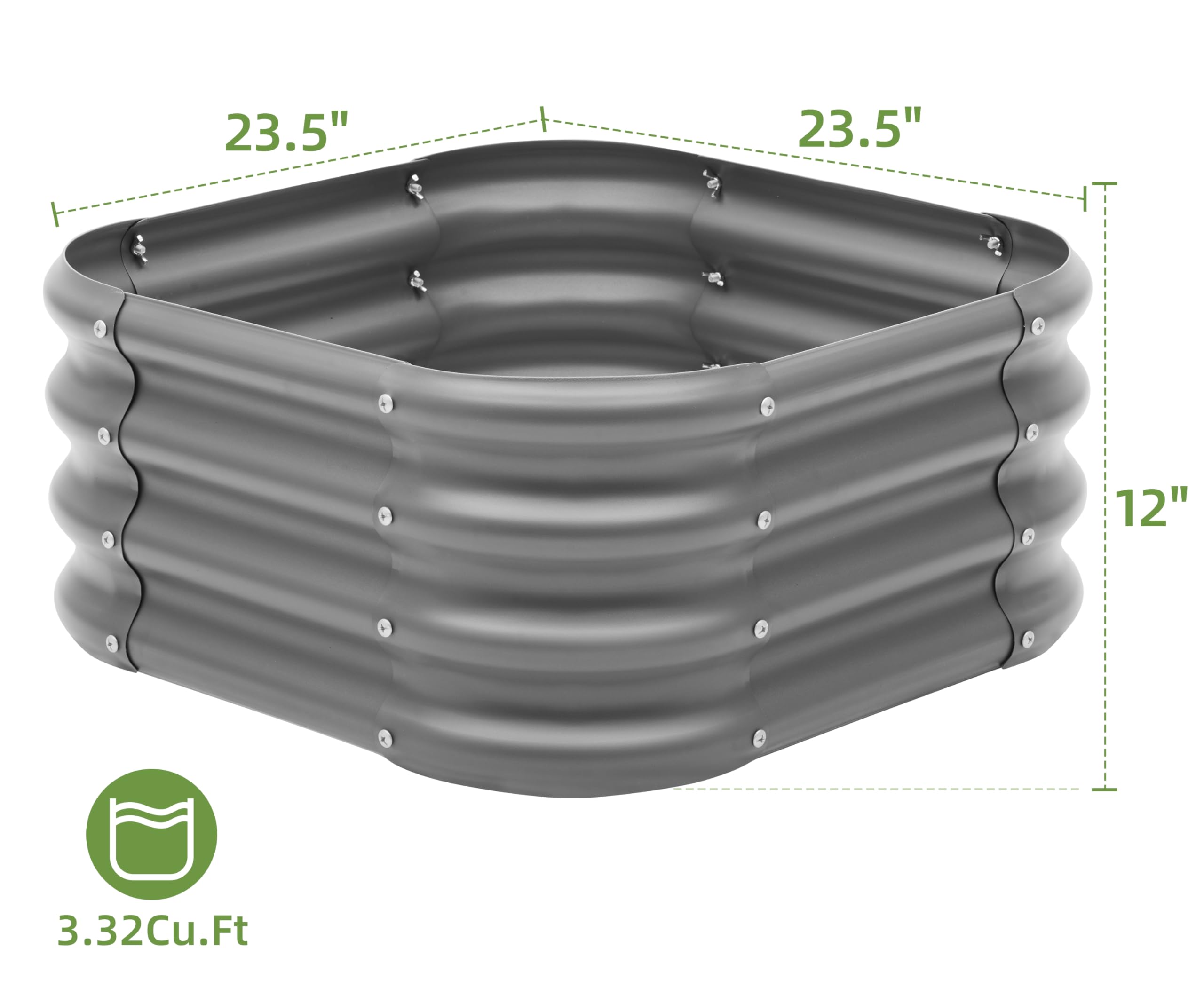 Besebay side profile highlighting galvanized metal finish and weather-resistant coating