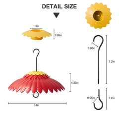 Beserie close-up showing stainless-steel hooks and yellow moat deterring pests