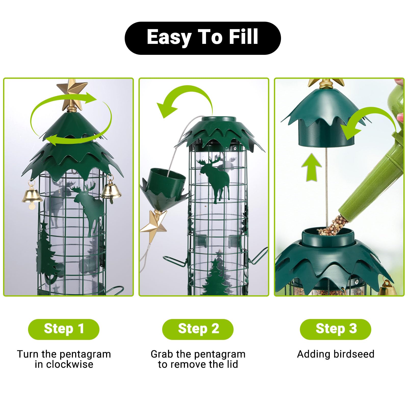 Beserie clear seed tube and six-drainage base keeping seeds dry and ventilated