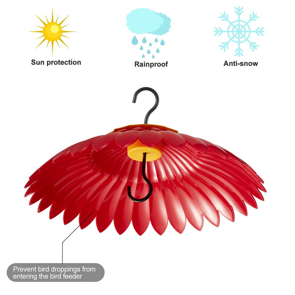 Beserie dome beside standard feeder showing 14-inch scale for protection