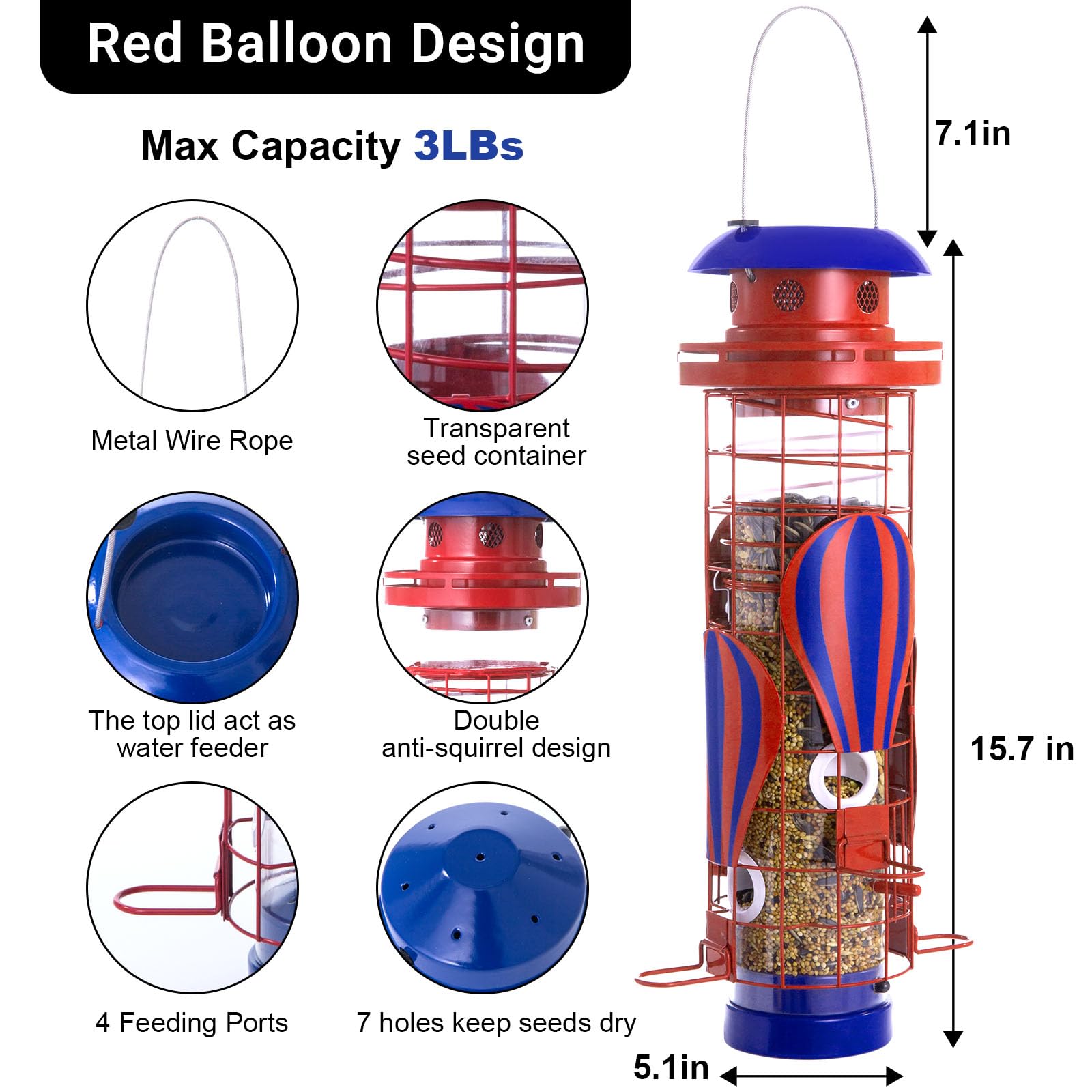 Beserie size scale with hands showing the 3 lb capacity and compact hanging benefit