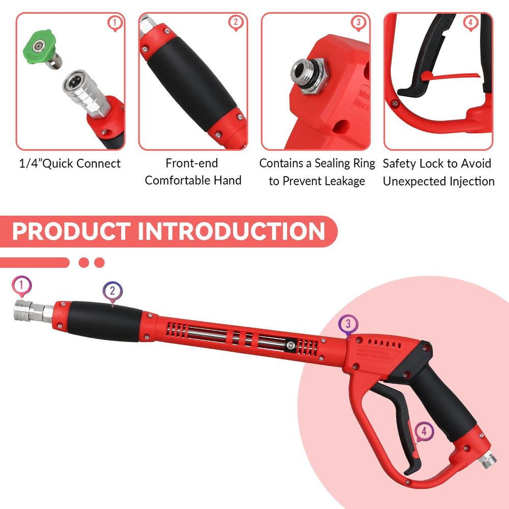 BESHED five color nozzle tips arranged to quickly select spray angles