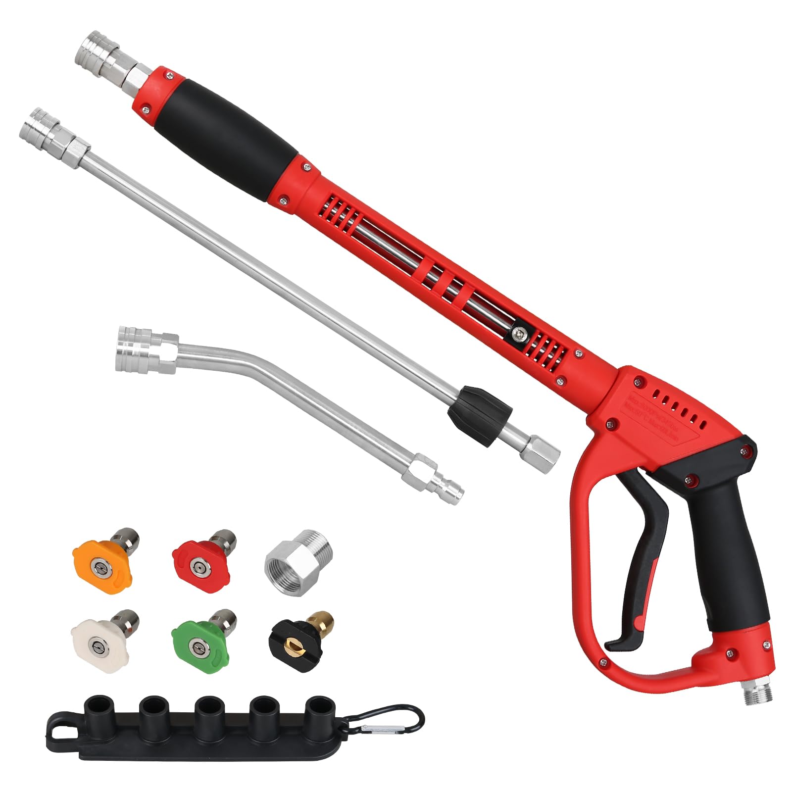 BESHED pressure washer gun front view showing durable trigger for control