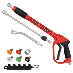 BESHED pressure washer gun front view showing durable trigger for control