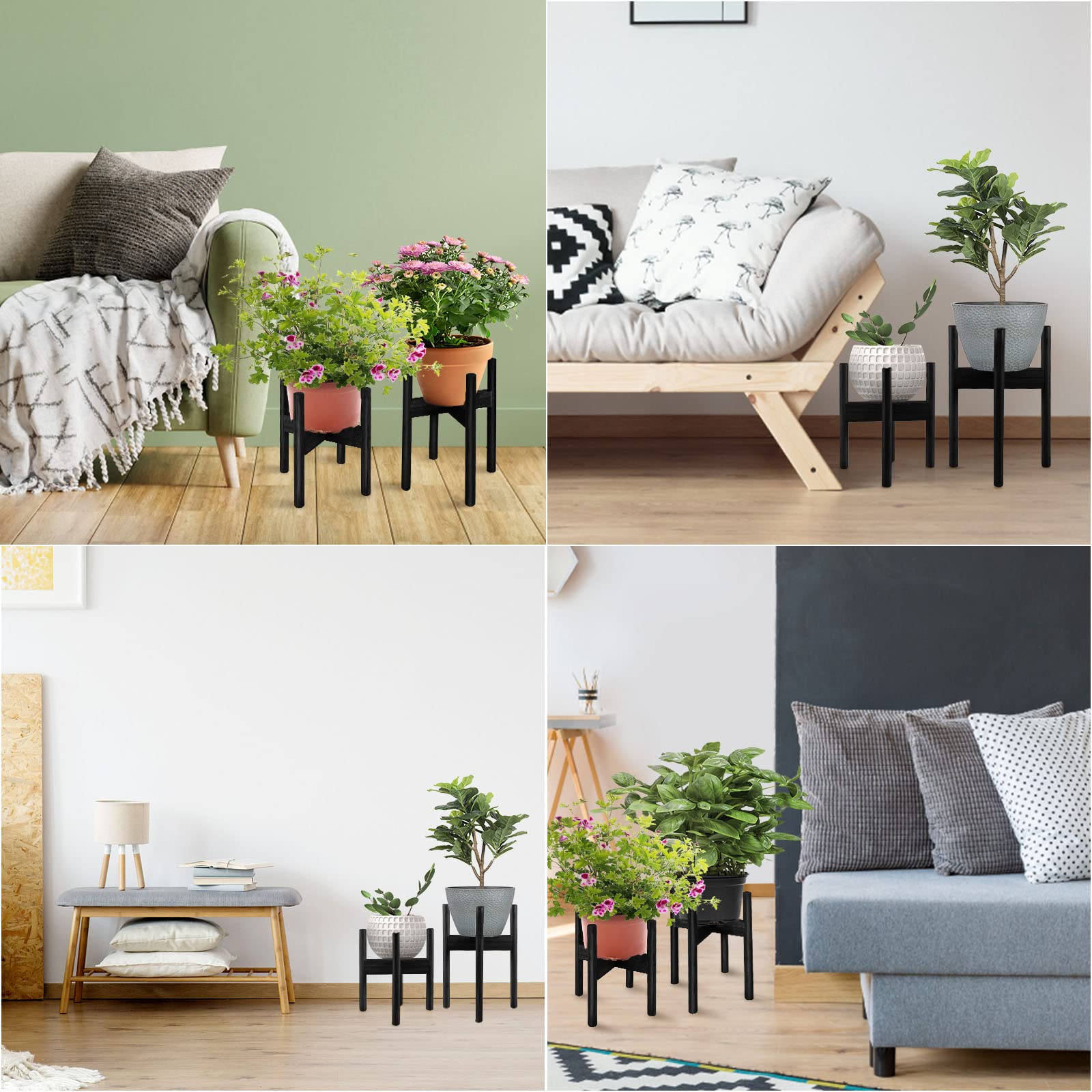 BESHOF styled in a living room to showcase mid-century decor benefit