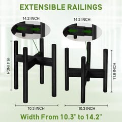 BESHOF stand supporting a large pot demonstrating heavy-duty strength