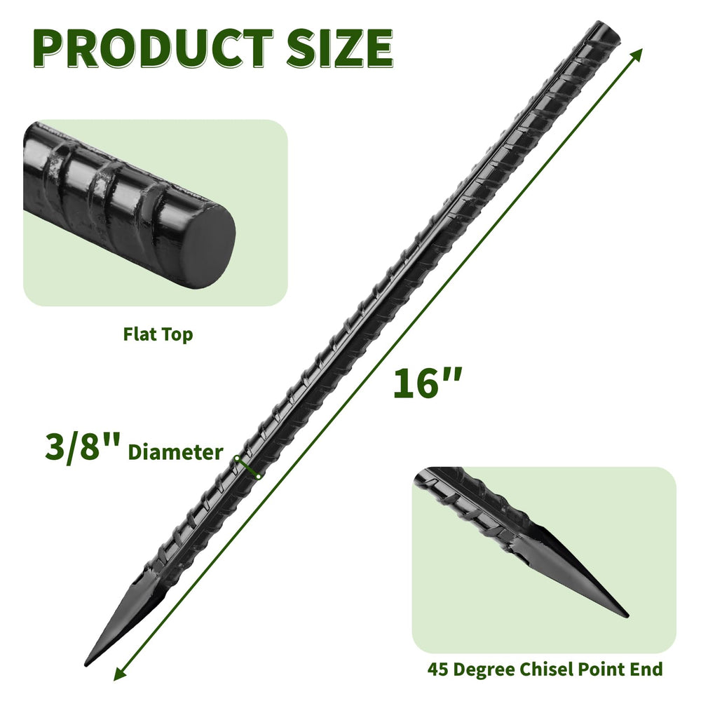 Besitu close-up of chisel point tip for easier ground penetration benefit