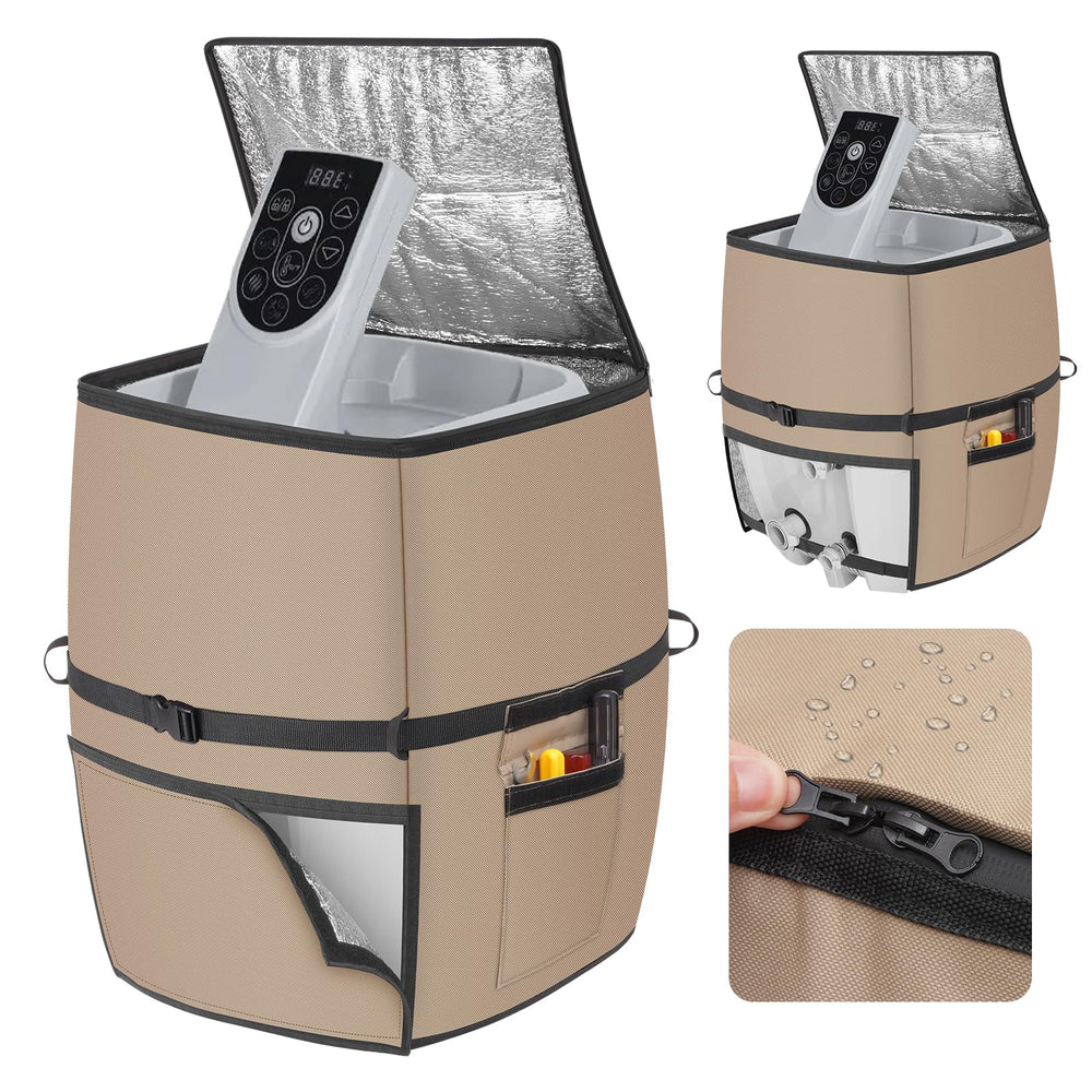 bespeur front view of pump cover showing full protection and weather resistance
