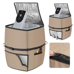 bespeur front view of pump cover showing full protection and weather resistance