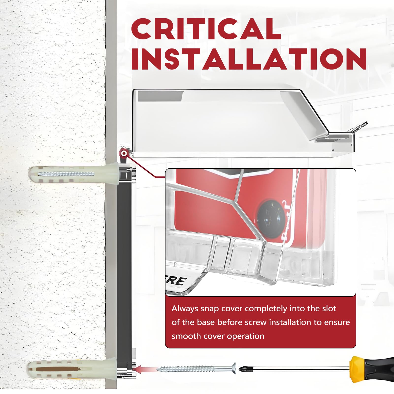 BESPORTBLE interior view showing button protection that prevents accidental pulls