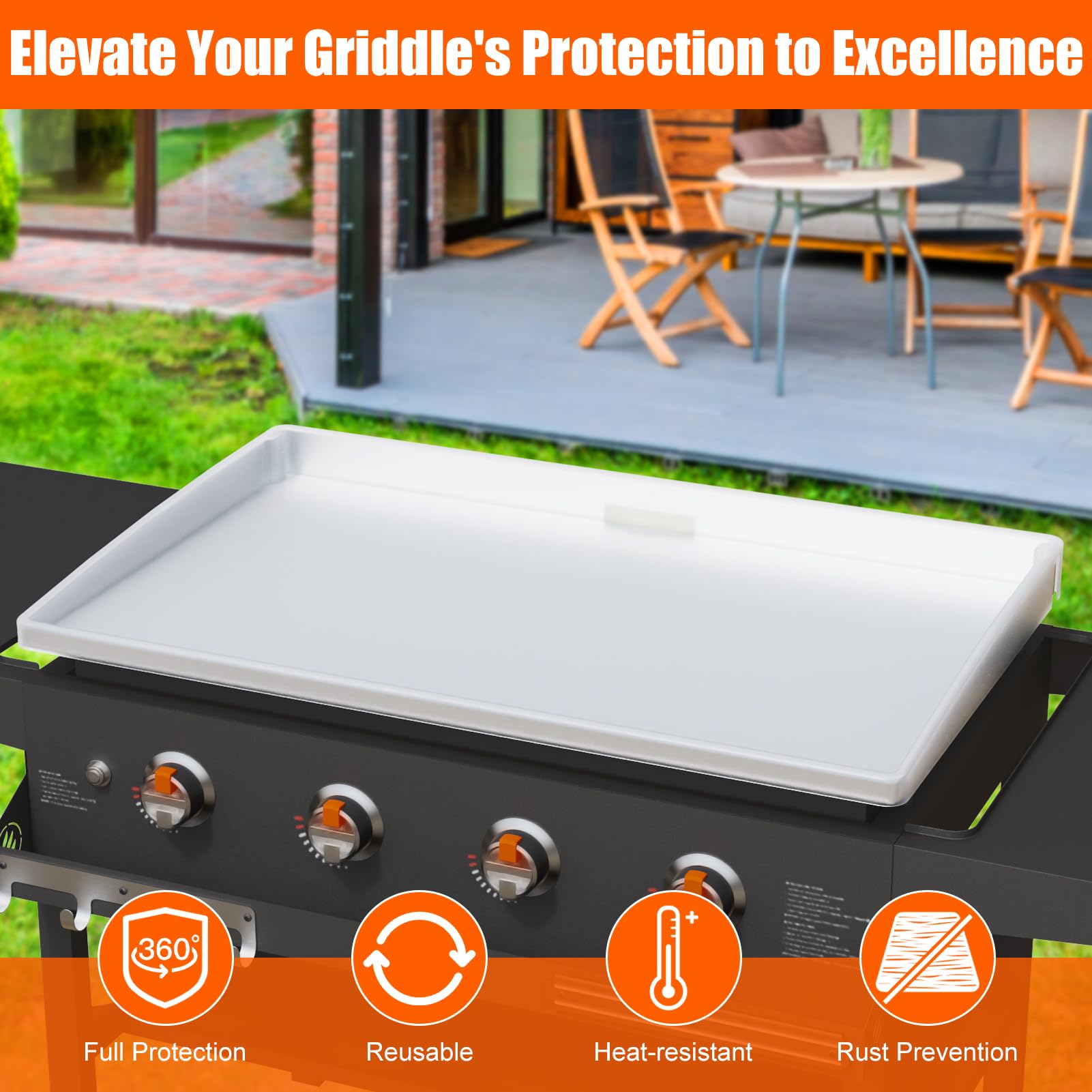 BESSIO edge detail highlighting corner protection and reduced debris entry benefit