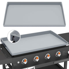 BESSIO front view 36-inch mat showing full griddle protection benefit