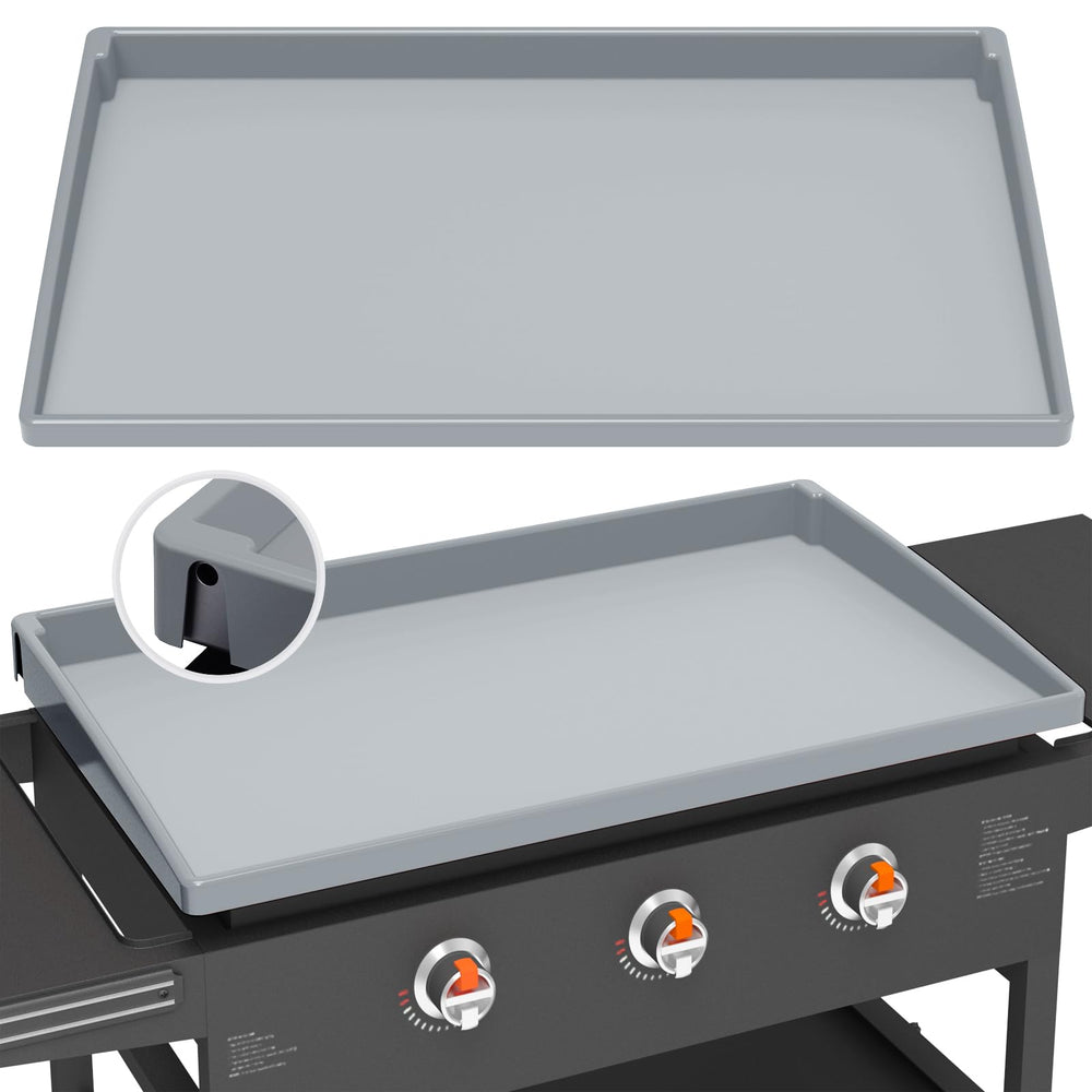 BESSIO front view on Blackstone griddle showing full-fit protection