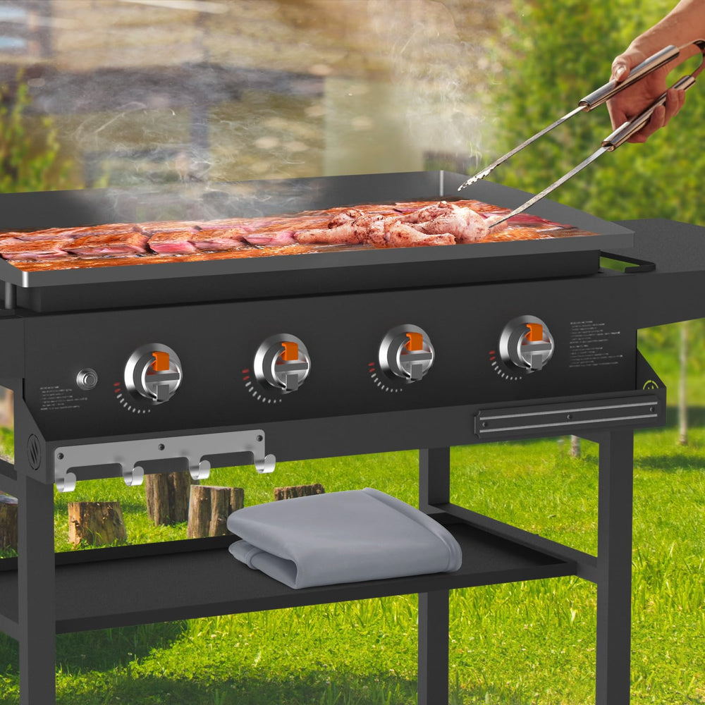 BESSIO lifestyle backyard setup showing weather protection and convenience