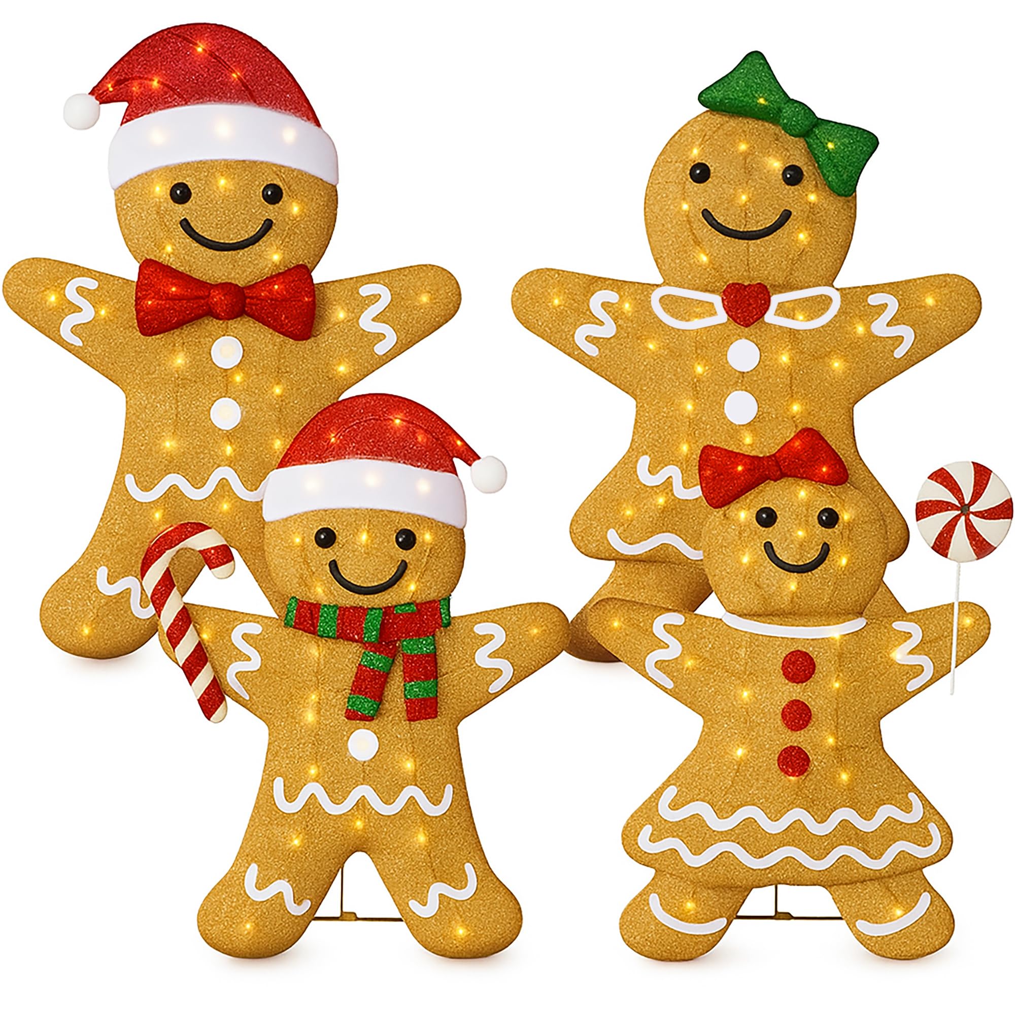 Best Choice Products gingerbread front view shows cheerful yard focal point benefit