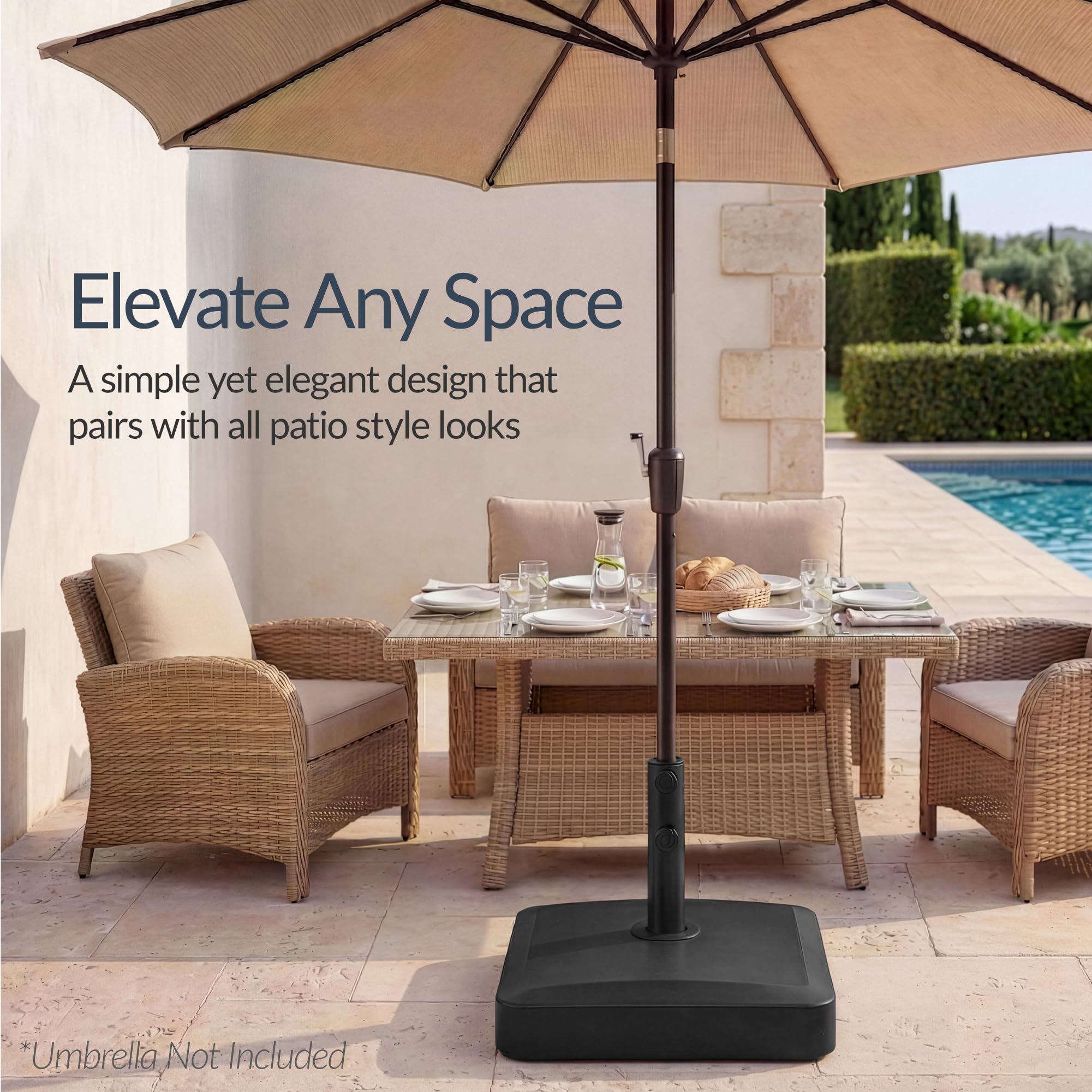 Best Choice Products comparación de tamaño junto a una silla, referencia de escala