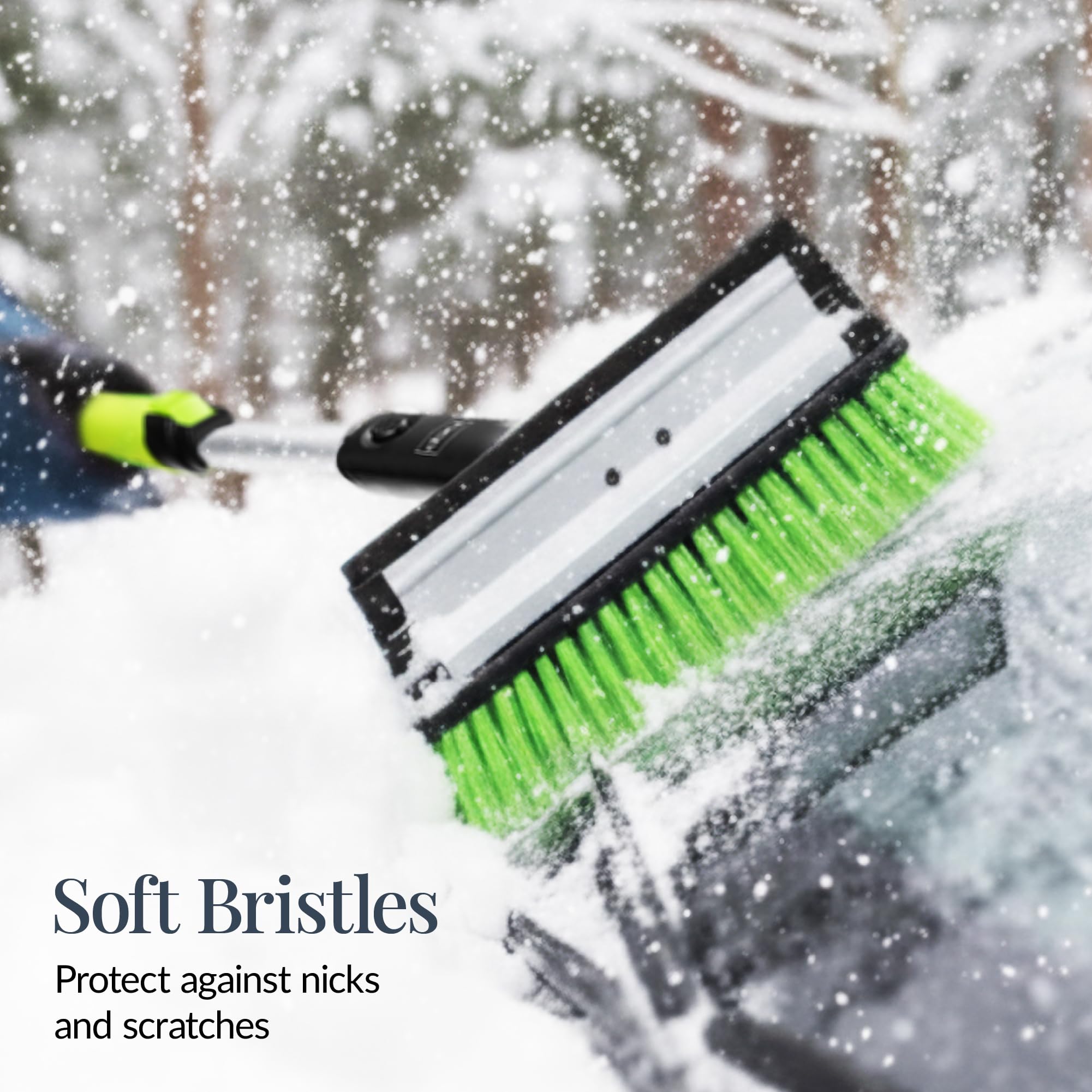 Best Choice Products foam-grip handle close-up for comfortable, slip-resistant winter use