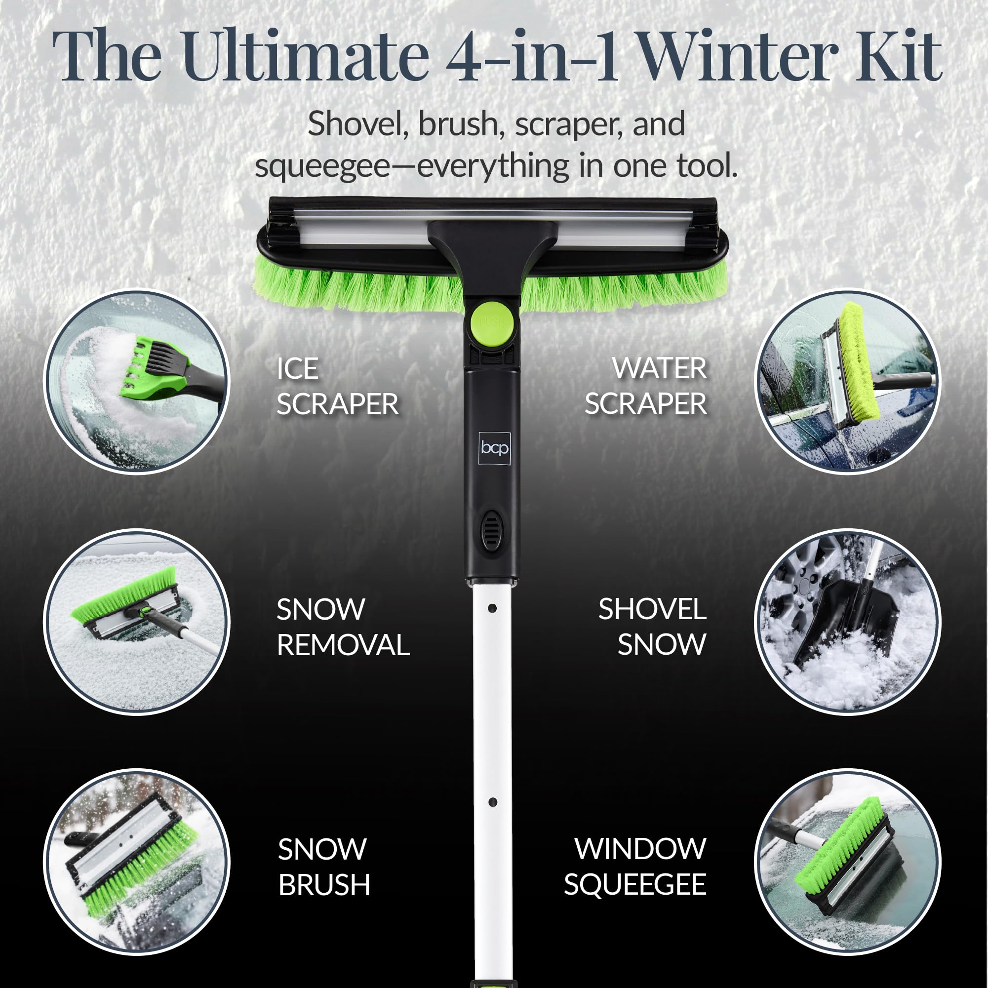 Best Choice Products ice scraper edge detail for effective ice removal from windshields