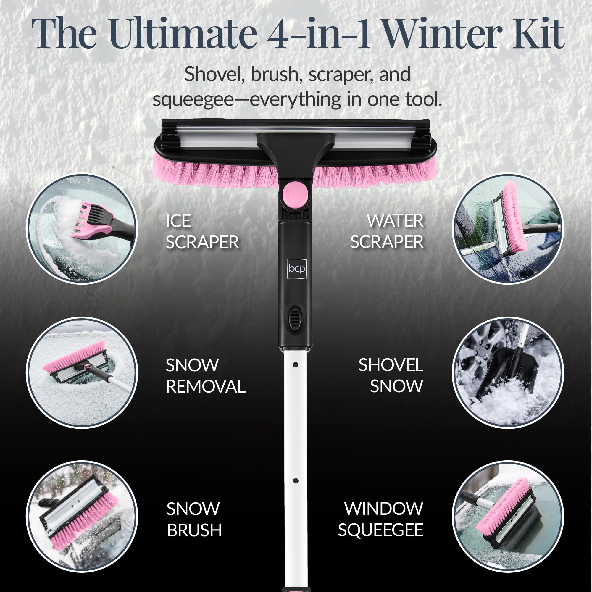 Best Choice Products ice scraper edge shot for firm scraping of frozen patches