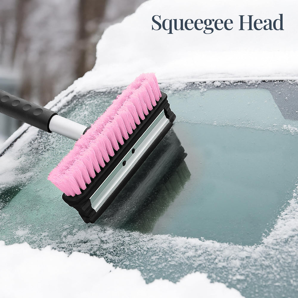 Best Choice Products clearing rooftop snow from an SUV to speed winter vehicle prep