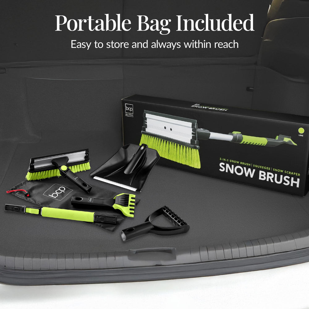 Best Choice Products size comparison next to hands showing compact, portable winter tool