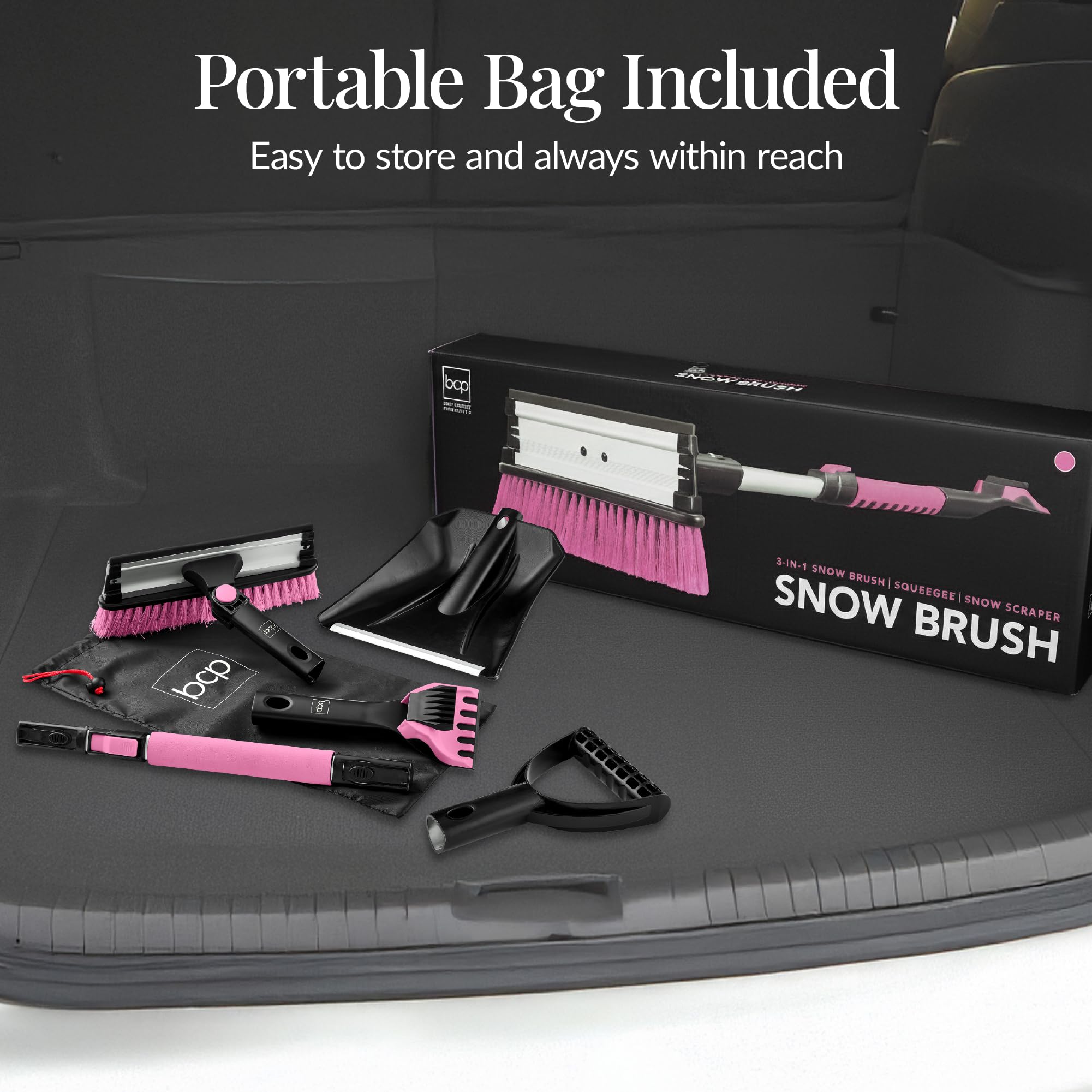 Best Choice Products storage bag with disassembled heads for compact trunk organization