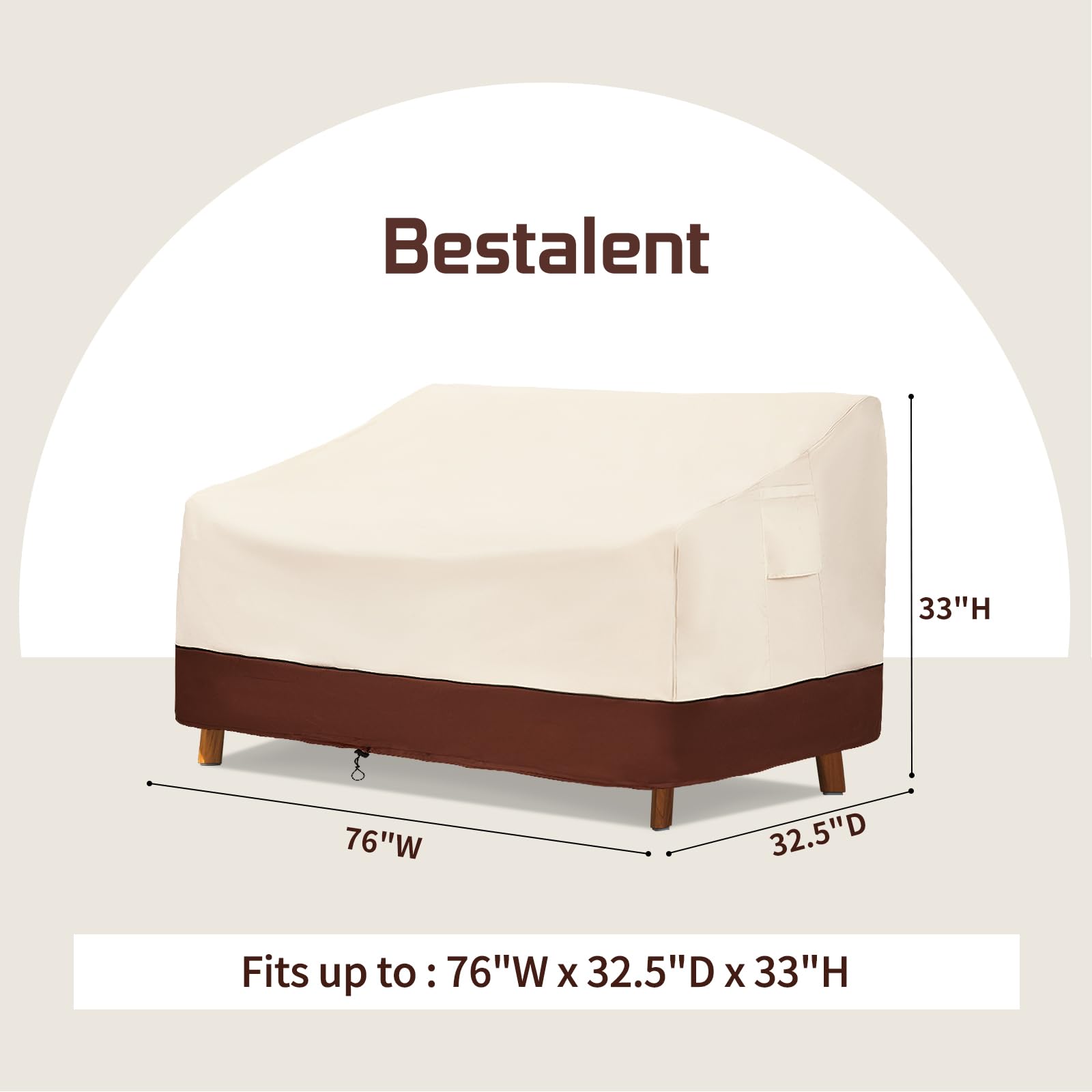 Bestalent close-up of 600D Oxford fabric showing durable waterproof texture