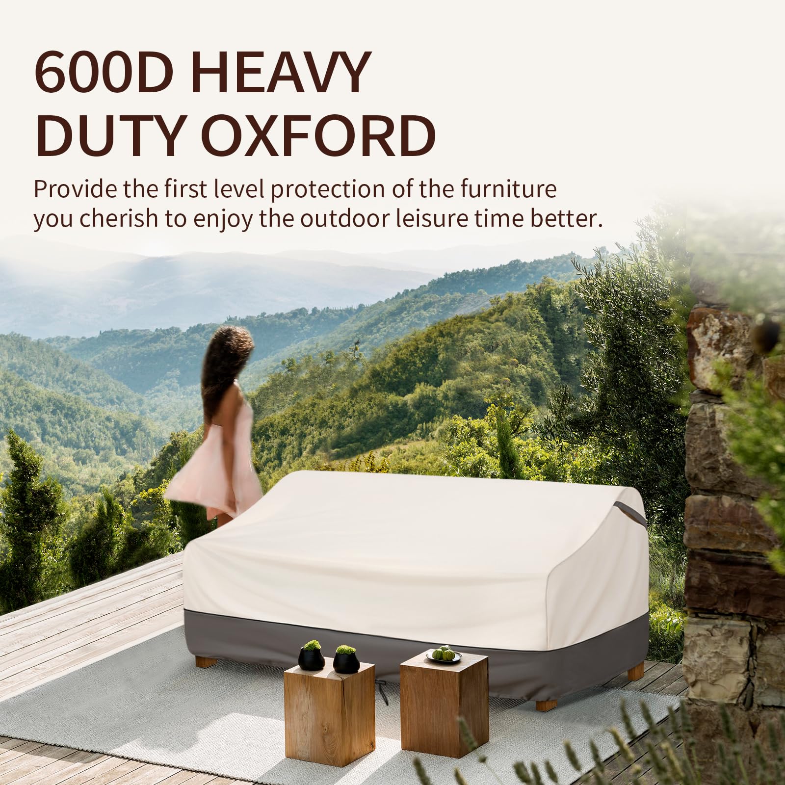 Bestalent reinforced corner detail demonstrating extra strength against wind and wear