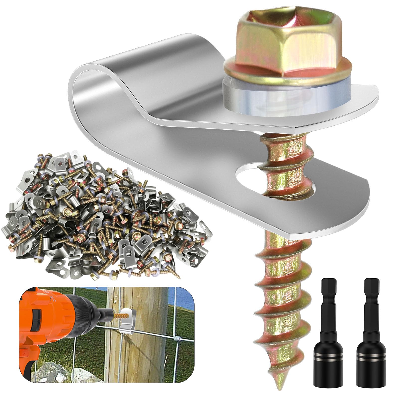 BESTEEL front packaging showing 400 clips and screws, reliable supply