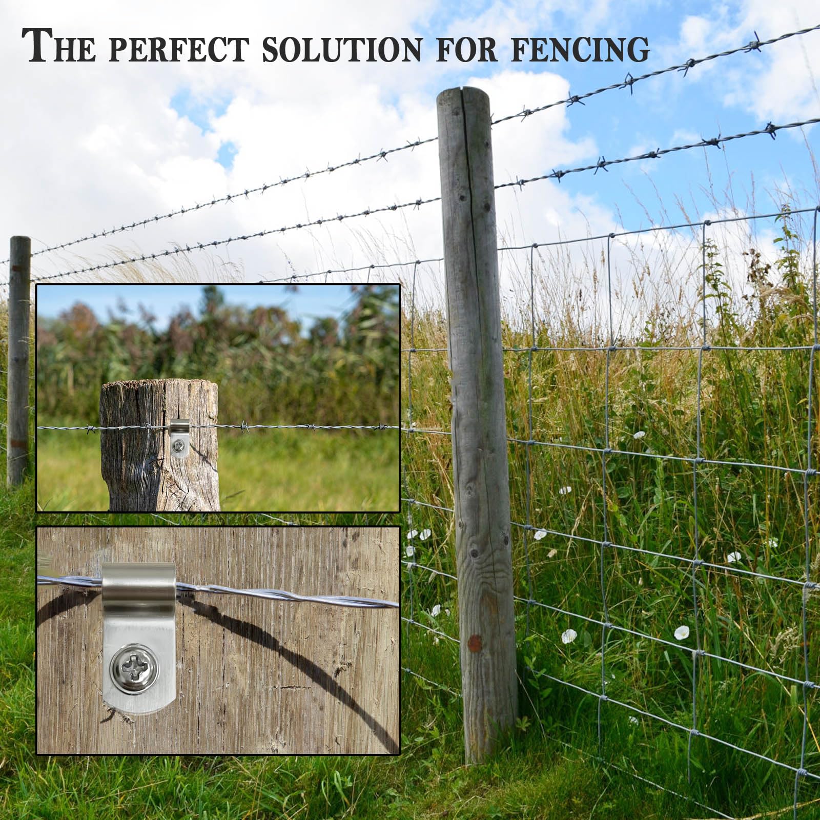 BESTEEL in use on a vinyl post showing secure attachment without damaging post material