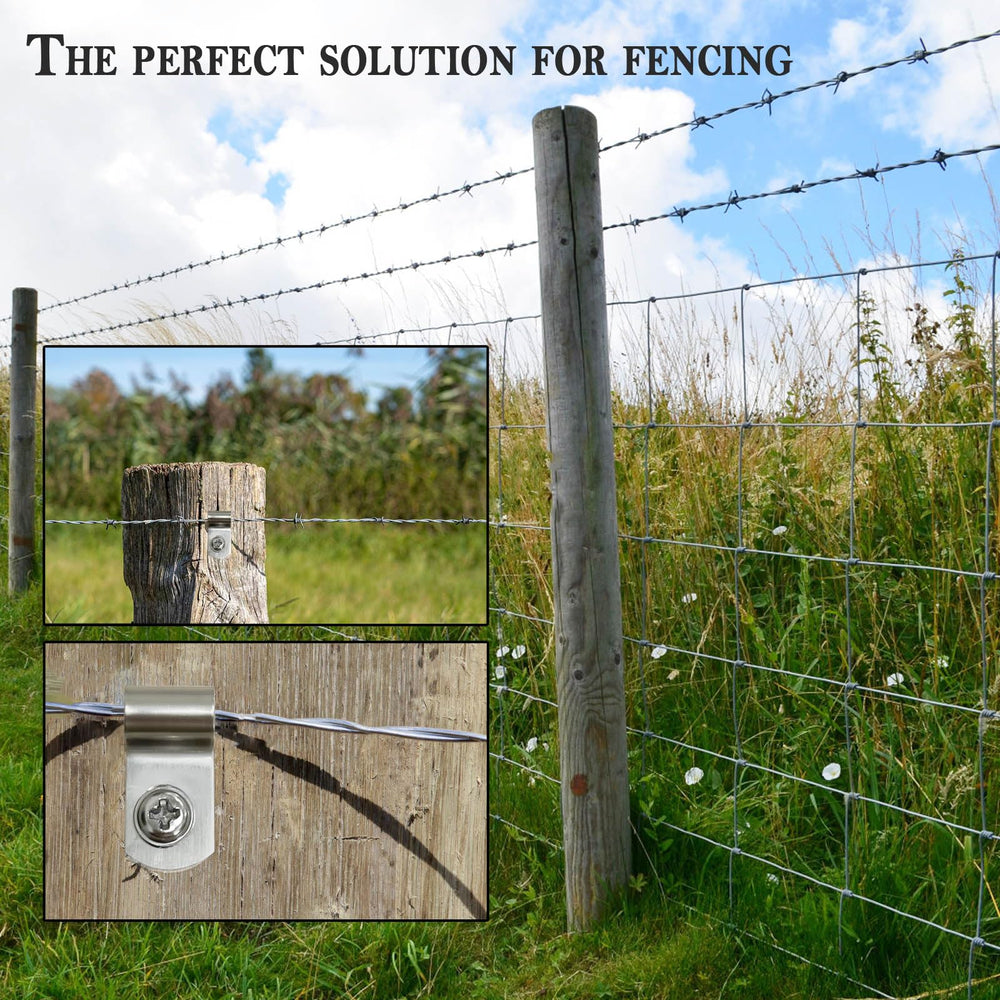 BESTEEL in use on a vinyl post showing secure attachment without damaging post material