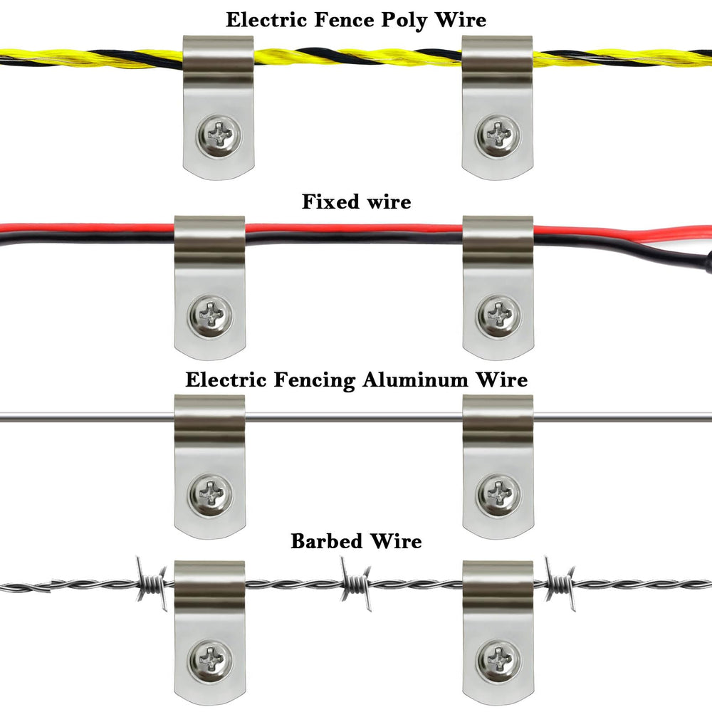 BESTEEL in use on a wood post showing quick installation and tidy wire fastening